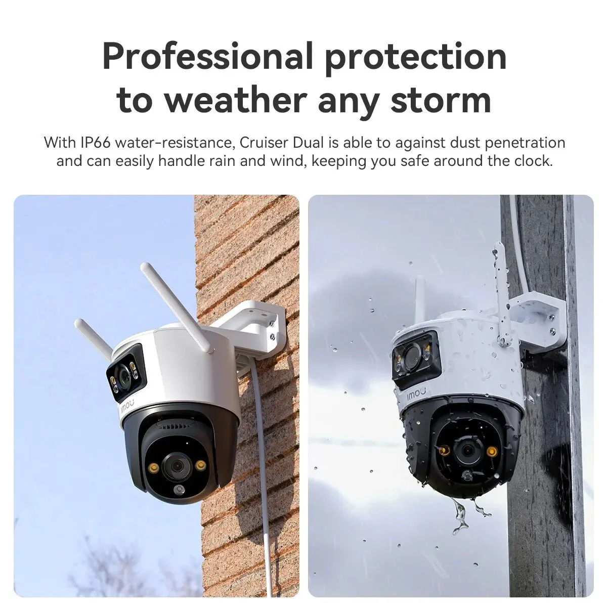 Original 6MP IMOU Dual Lens Outdoor Camera PT Camera Home Security IP Camera AI Human & Vehicle Detection Surveillance Camera  6MP - Image 6